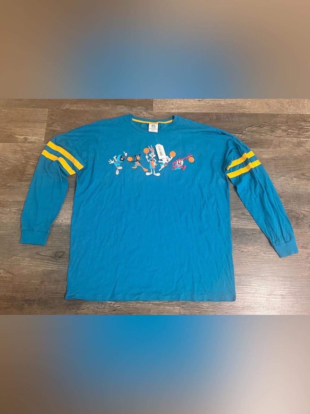 NWT Looney Tunes Blue Long Sleeve Graphic Tee Space Jam BoxLunch